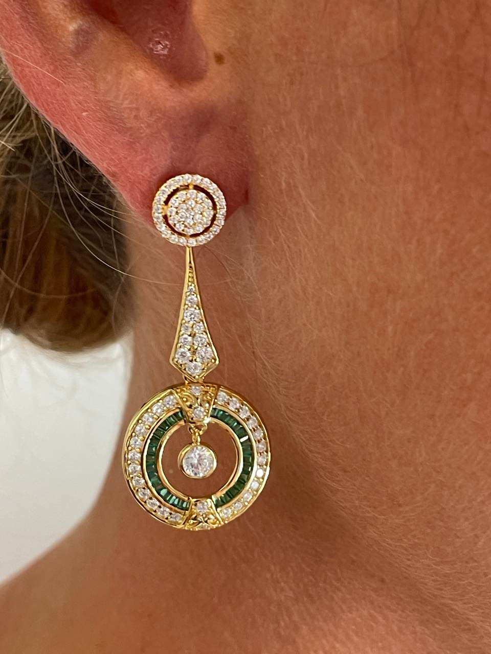 Colgantes LEVISA art decó, para pendientes desmontables en distintos colores