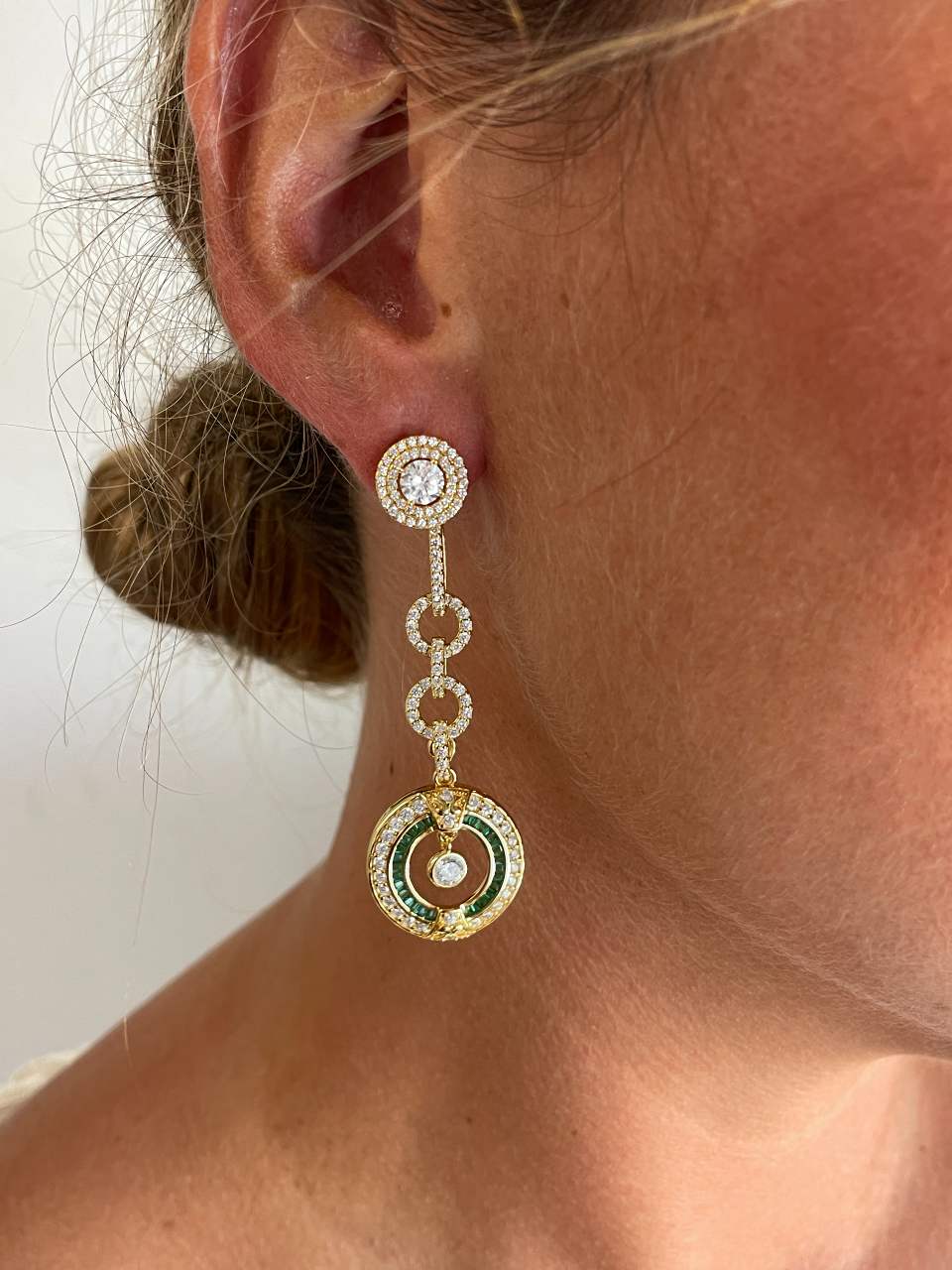 Colgantes LEVISA art decó, para pendientes desmontables en distintos colores