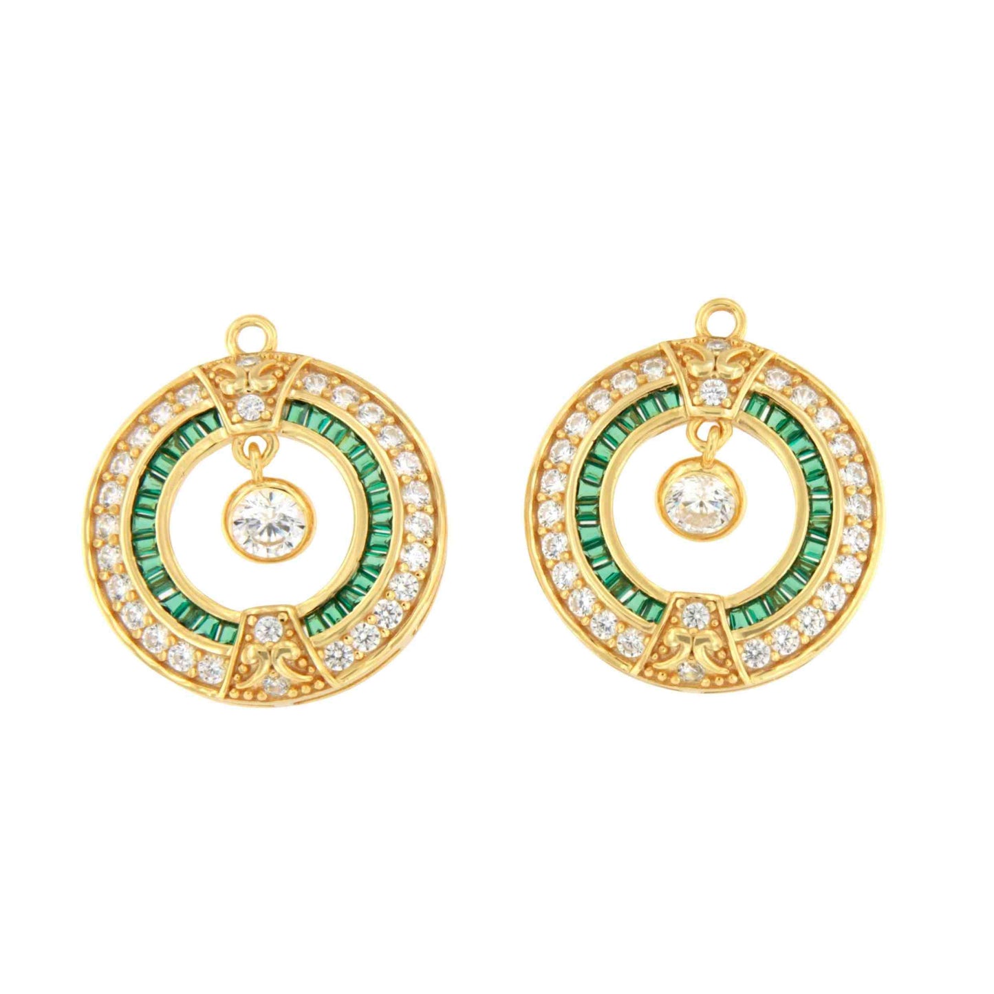 Colgantes LEVISA art decó, para pendientes desmontables en distintos colores