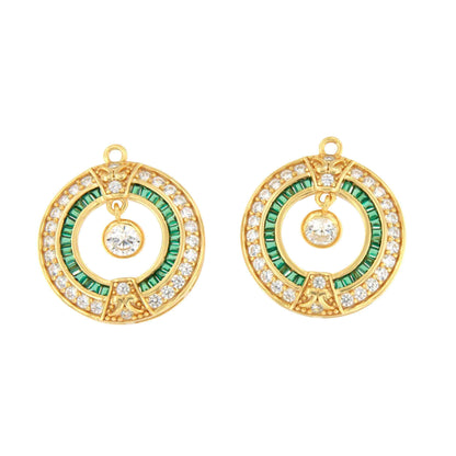 Colgantes LEVISA art decó, para pendientes desmontables en distintos colores