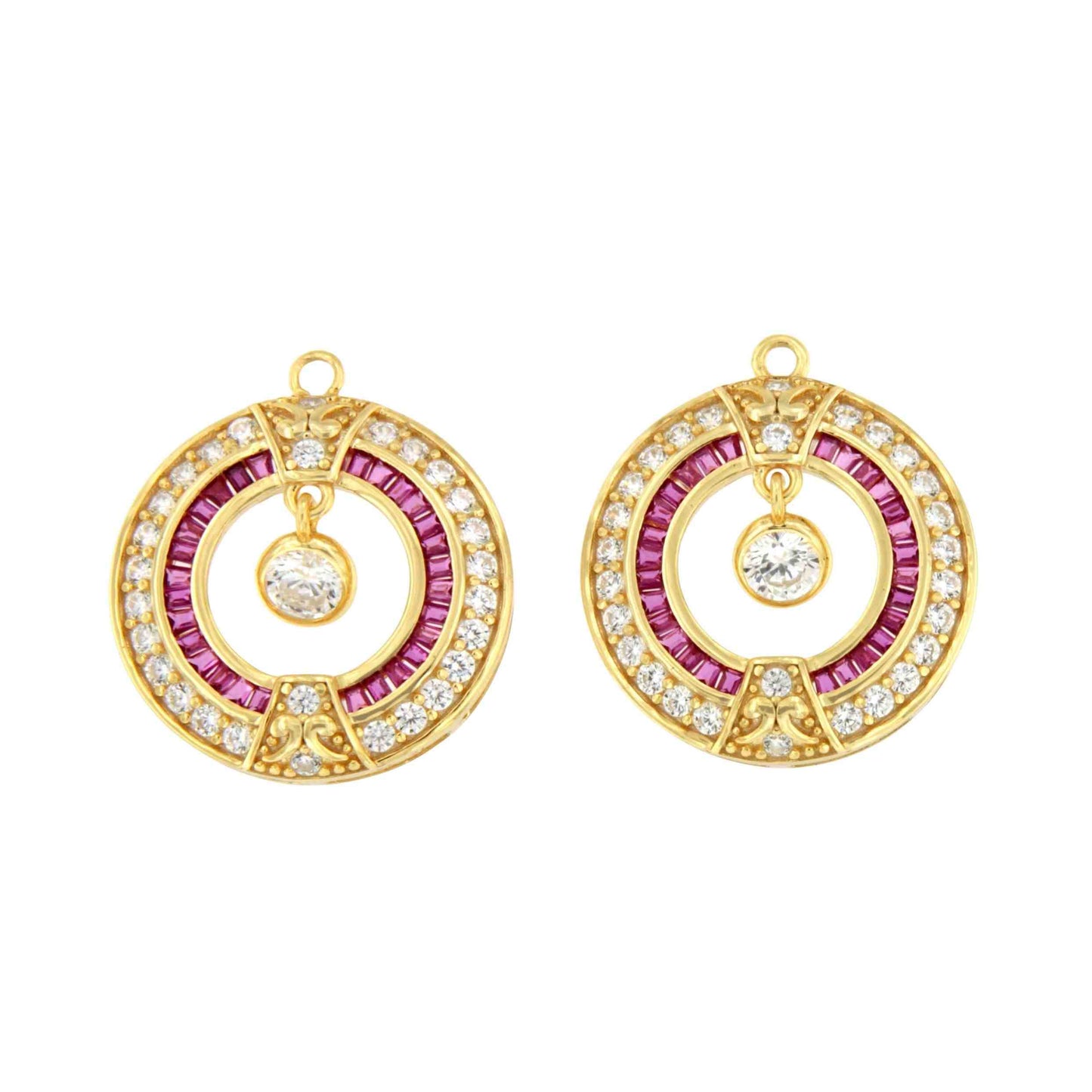 Colgantes LEVISA art decó, para pendientes desmontables en distintos colores