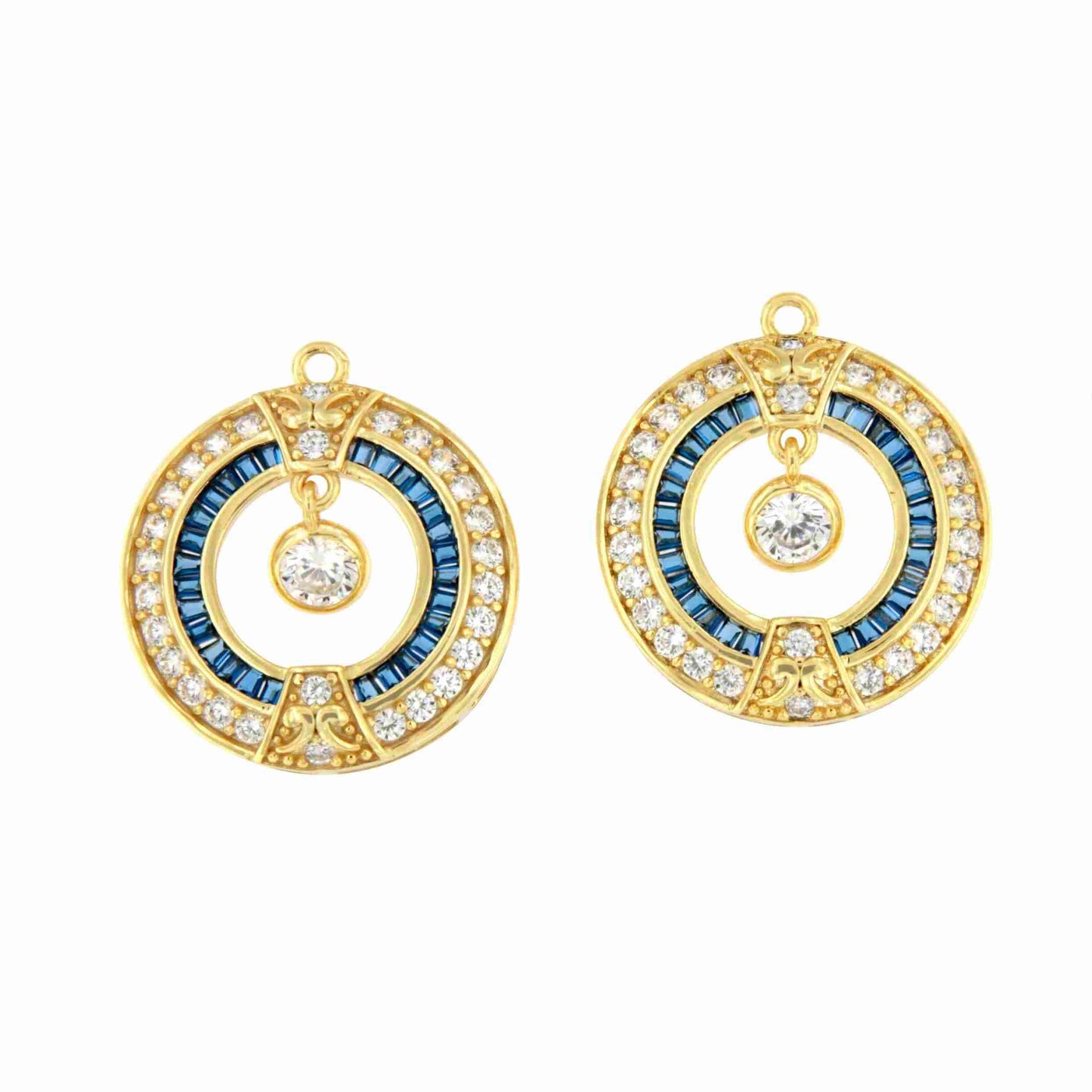 Colgantes LEVISA art decó, para pendientes desmontables en distintos colores