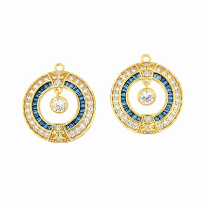 Colgantes LEVISA art decó, para pendientes desmontables en distintos colores