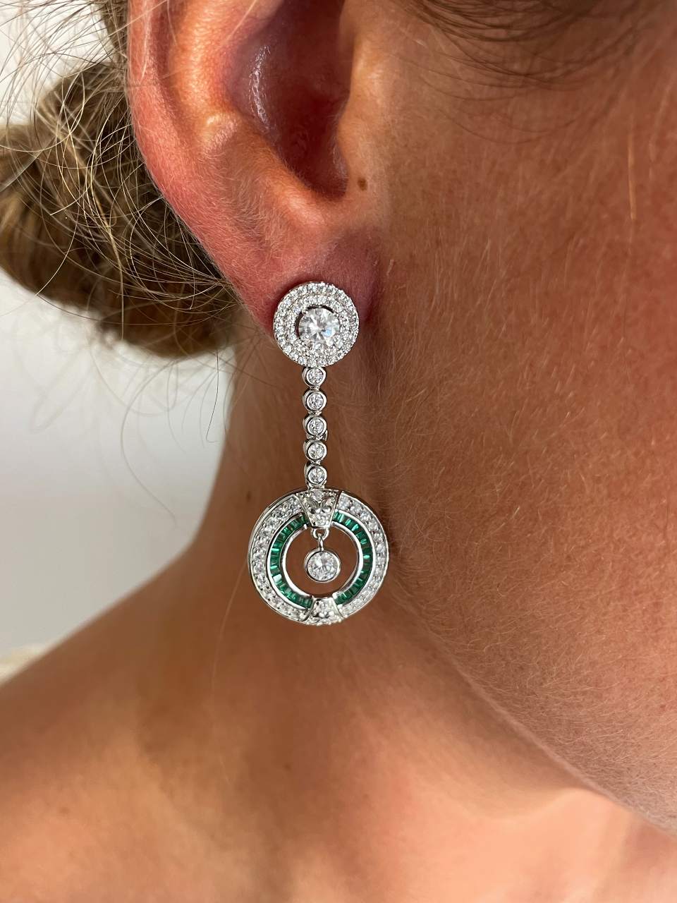 Colgantes LEVISA art decó, para pendientes desmontables en distintos colores