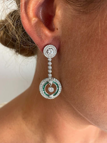 Colgantes LEVISA art decó, para pendientes desmontables en distintos colores