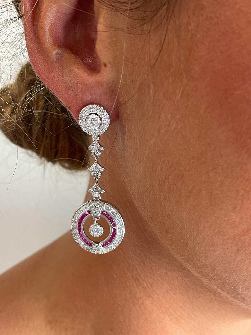 Colgantes LEVISA art decó, para pendientes desmontables en distintos colores