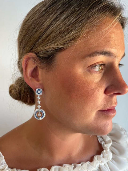 Colgantes LEVISA art decó, para pendientes desmontables en distintos colores