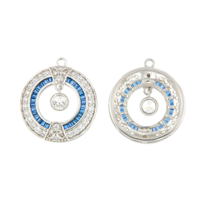 Colgantes LEVISA art decó, para pendientes desmontables en distintos colores