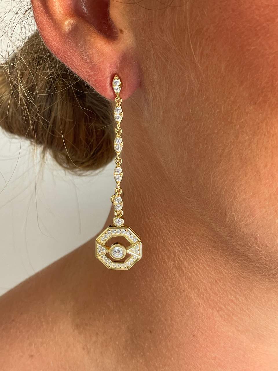 TULUM pendants, for detachable art deco earrings