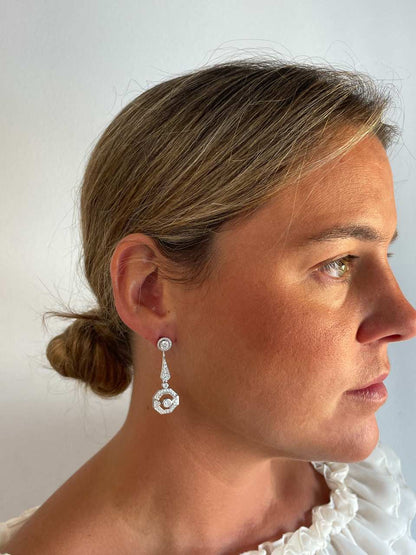 TULUM pendants, for detachable art deco earrings