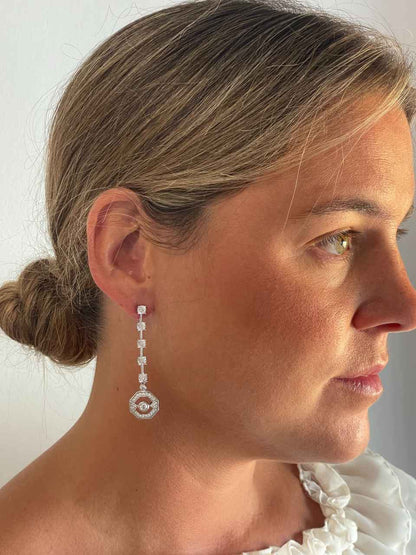 TULUM pendants, for detachable art deco earrings