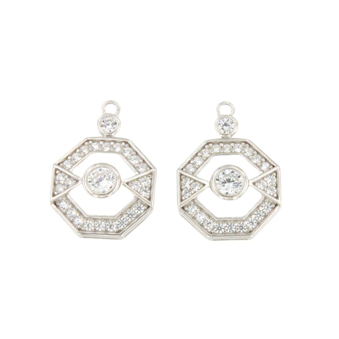 TULUM pendants, for detachable art deco earrings