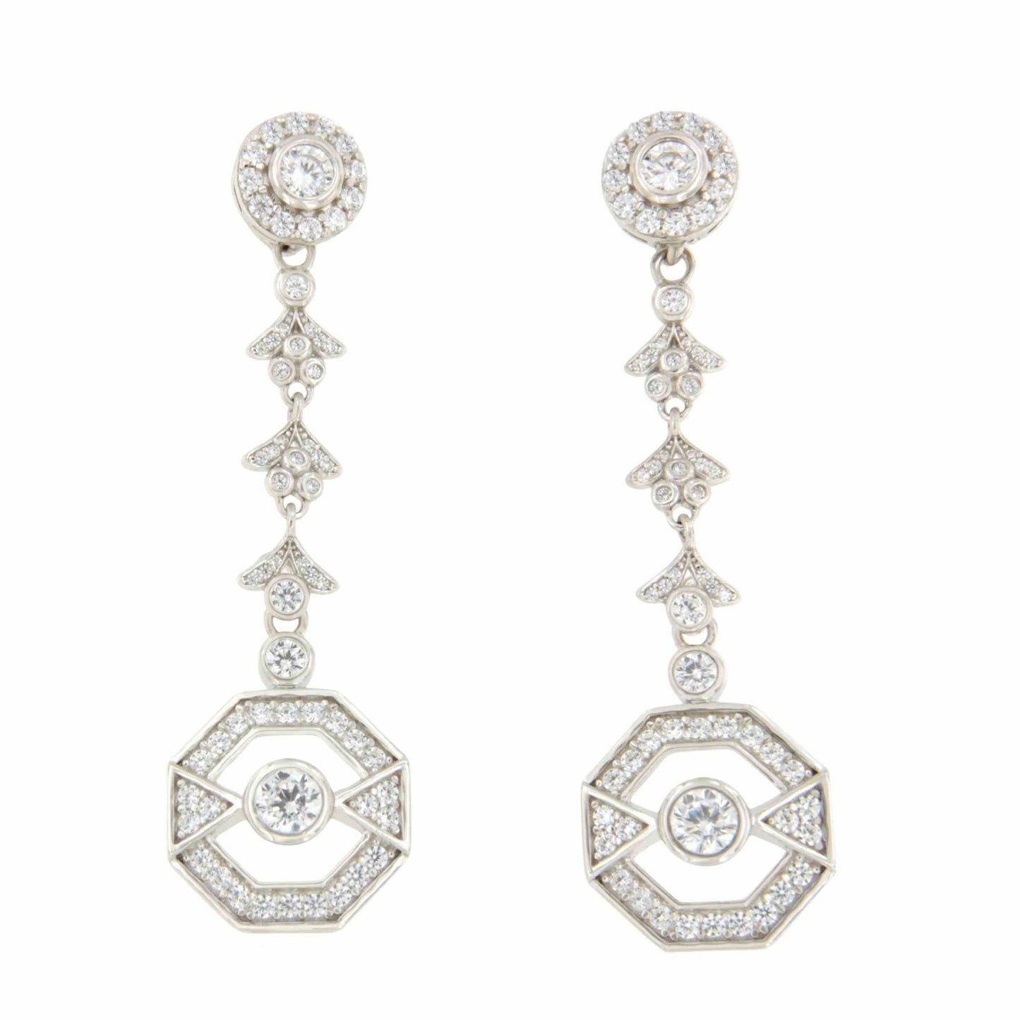 TULUM pendants, for detachable art deco earrings