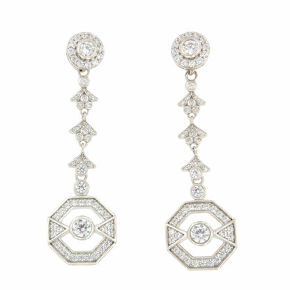 TULUM pendants, for detachable art deco earrings