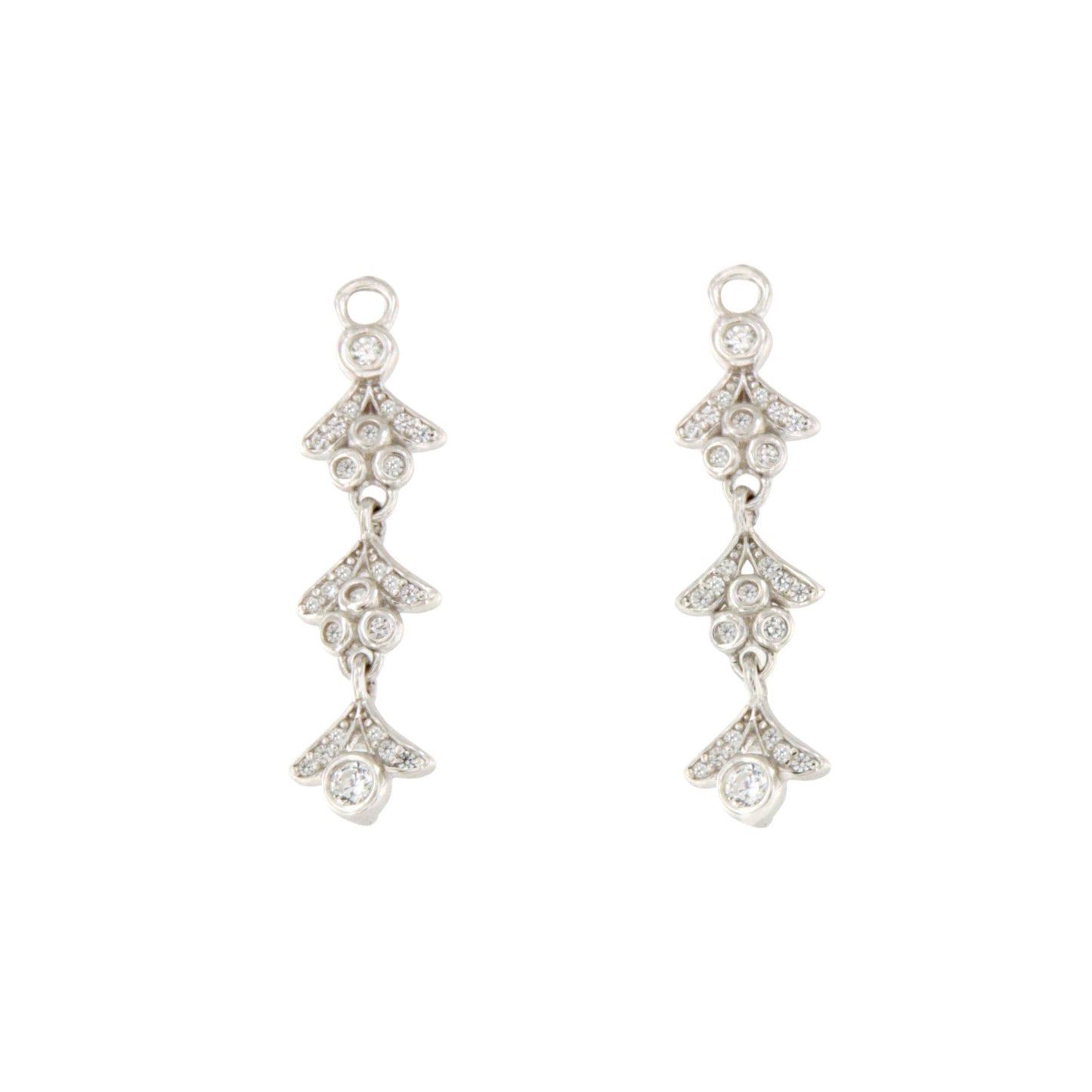 Alargador VARADERO hojas de plata de ley y circonitas