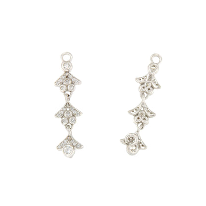 Alargador VARADERO hojas de plata de ley y circonitas