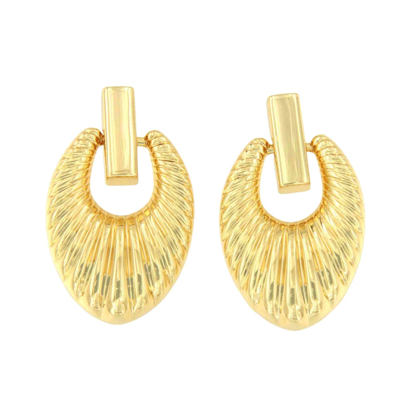 Pendientes BARU, en plata 1ª ley bañada oro