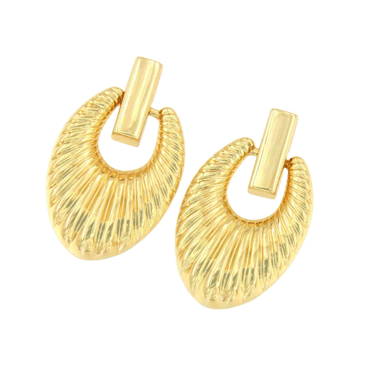 Pendientes BARU, en plata 1ª ley bañada oro