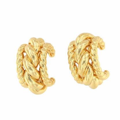 Argollas MUCURA, en plata 1ª ley bañada oro