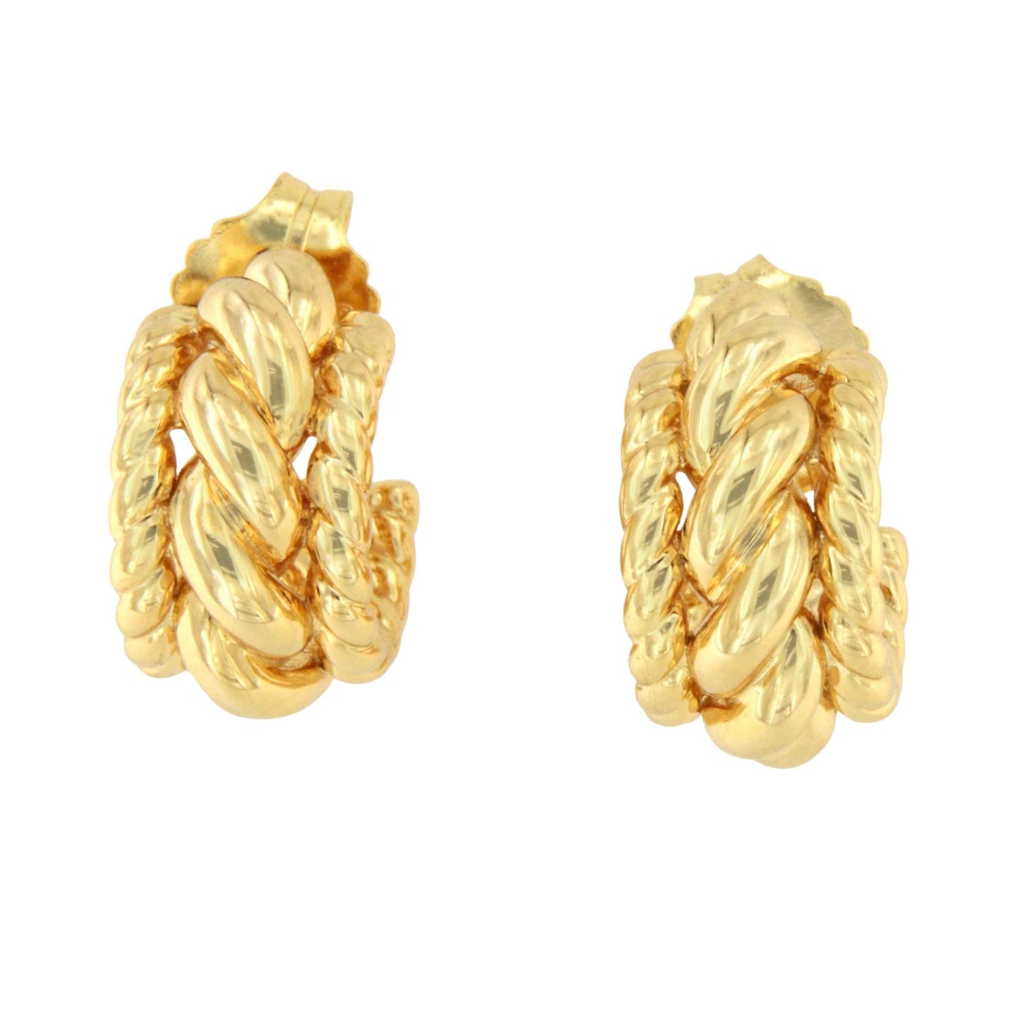 Argollas MUCURA, en plata 1ª ley bañada oro