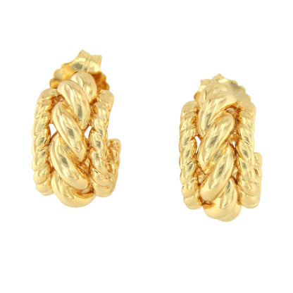 Argollas MUCURA, en plata 1ª ley bañada oro