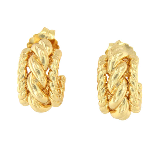 Argollas MUCURA, en plata 1ª ley bañada oro