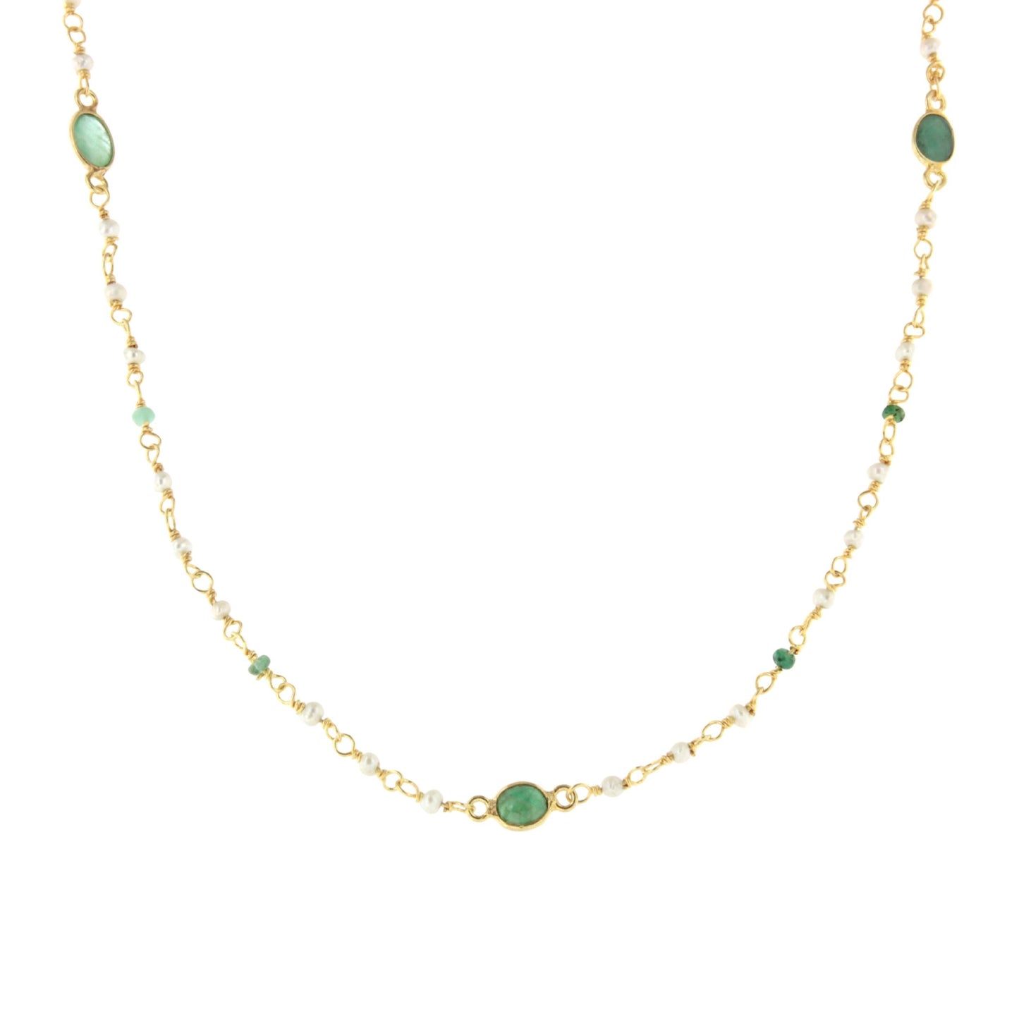 Shark necklace in sterling silver with 18k gold plating, onyx and pearls