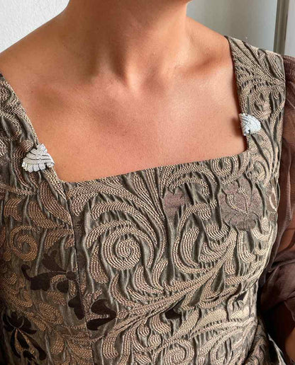 Broche EONIA desmontable en pendientes de plata 925 ml