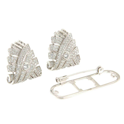 Broche EONIA desmontable en pendientes de plata 925 ml