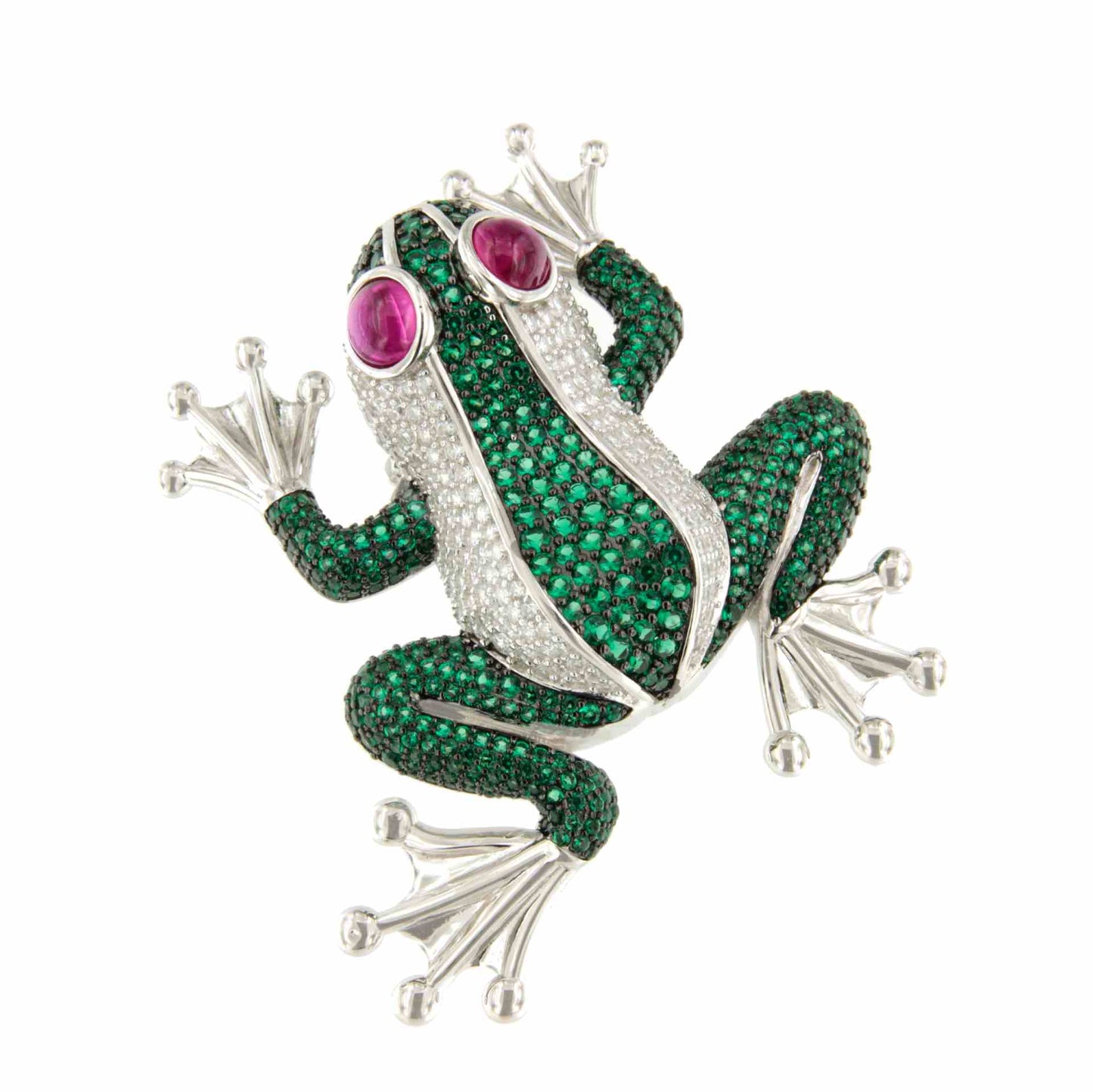 Broche RANA de platacon circonitas