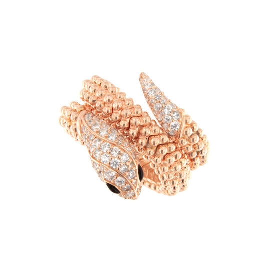 GUADALUPE, half eternity ring with cubic zirconia in sterling silver