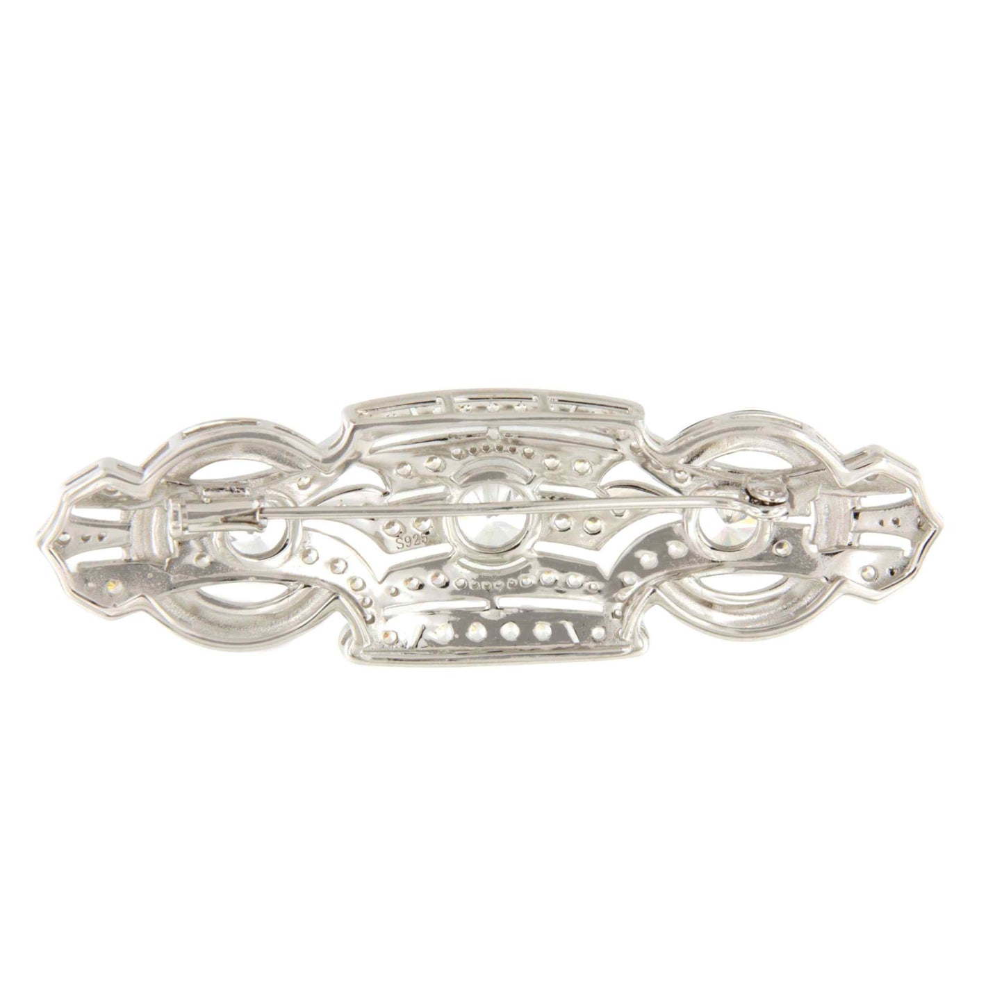 Broche HERENCIA plata de 925 ml con circonitas esmalte y piedras