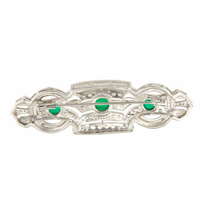 Broche HERENCIA plata de 925 ml con circonitas esmalte y piedras