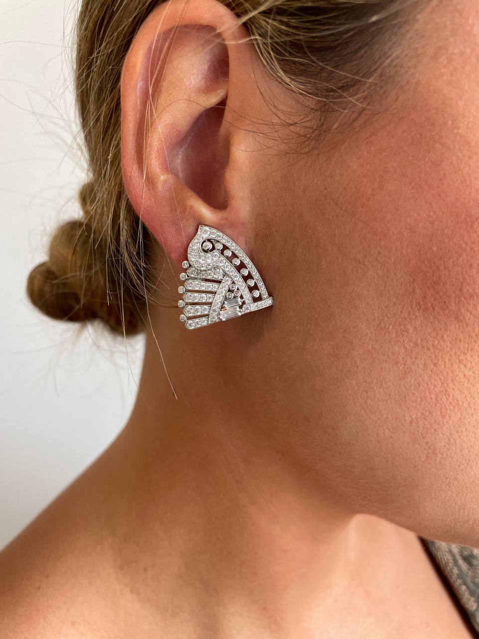 Broche TERCIOPELO desmontable en pendientes de plata 925 ml
