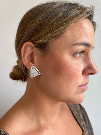 Broche TERCIOPELO desmontable en pendientes de plata 925 ml