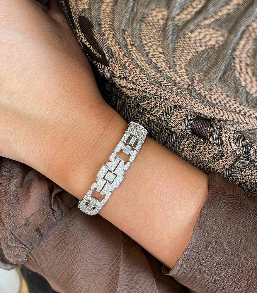 FRIDA bracelet, with colored stones in sterling silver