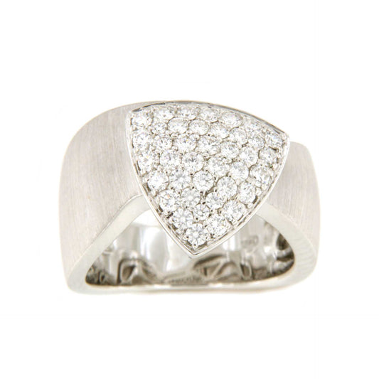 Anillo MAJADAHONDA de oro blanco de 18 ktes con brillantes.