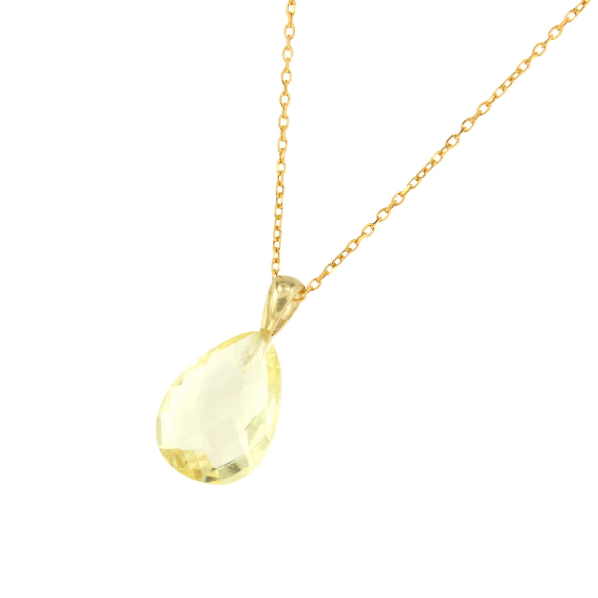 Colgante COLETTE con cuarzos de colores en plata con baño de oro 18 kilates