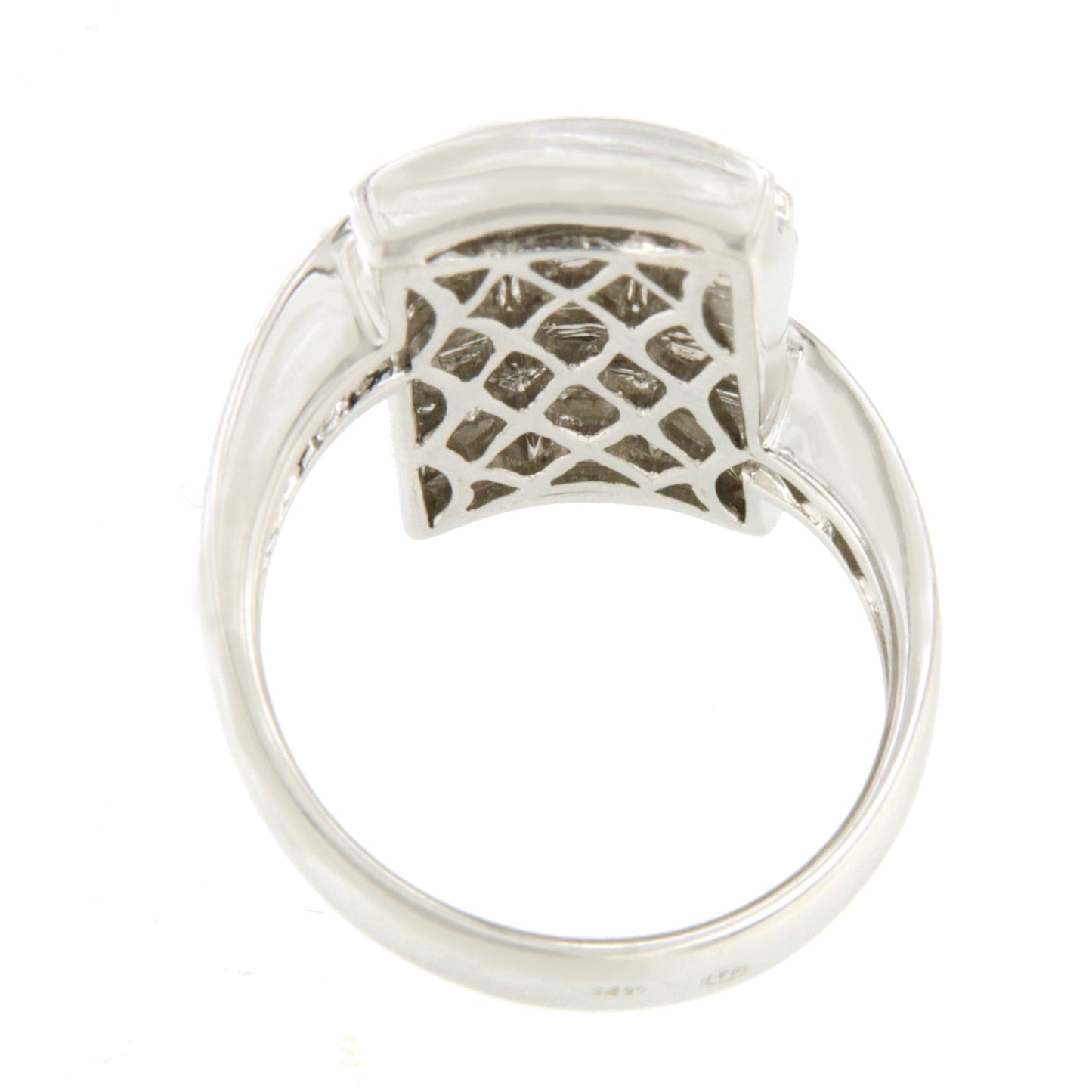 Anillo VALDEPRADO en oro blanco 18 ktes con princesas y baguettes