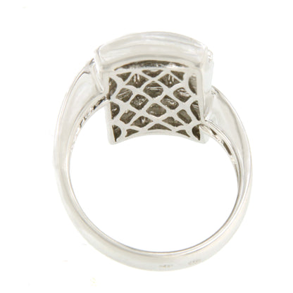 Anillo VALDEPRADO en oro blanco 18 ktes con princesas y baguettes