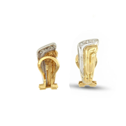 PEUMO short earrings in 18-karat yellow gold and diamonds.