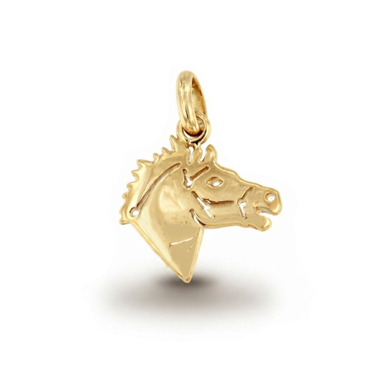 Colgante SEPULVEDA cabeza de caballo en oro amarillo de 18 Kilates