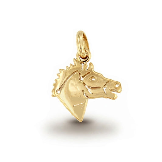 Colgante SEPULVEDA cabeza de caballo en oro amarillo de 18 Kilates