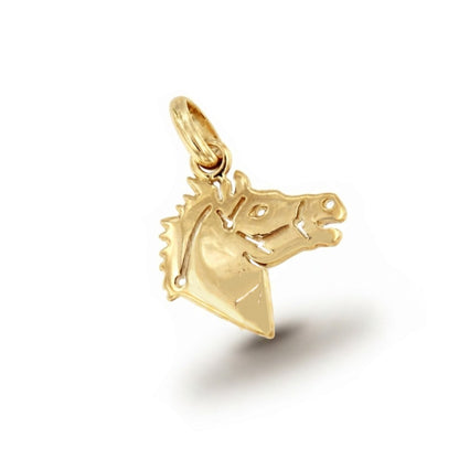 Colgante SEPULVEDA cabeza de caballo en oro amarillo de 18 Kilates