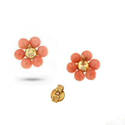 PEUMO short earrings in 18-karat yellow gold and diamonds.