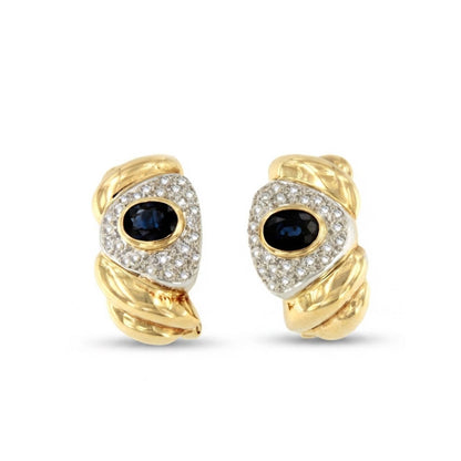PEUMO short earrings in 18-karat yellow gold and diamonds.