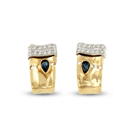 PEUMO short earrings in 18-karat yellow gold and diamonds.