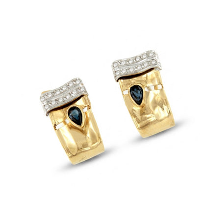 PEUMO short earrings in 18-karat yellow gold and diamonds.