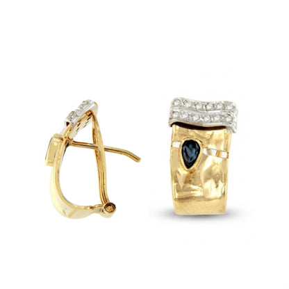 PEUMO short earrings in 18-karat yellow gold and diamonds.