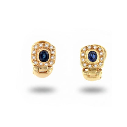 PEUMO short earrings in 18-karat yellow gold and diamonds.